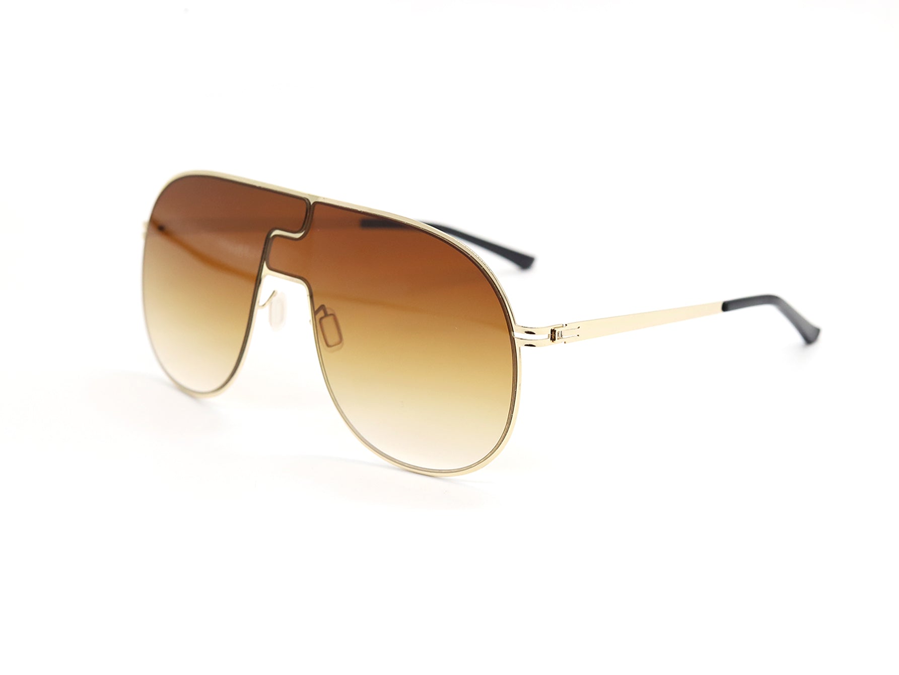 Metal Large Frame Sunglasses Sai Feel
