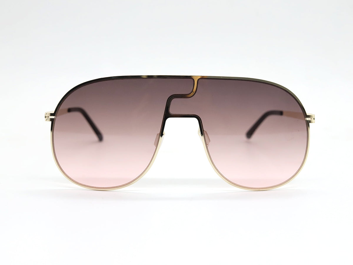 Metal Large Frame Sunglasses Sai Feel