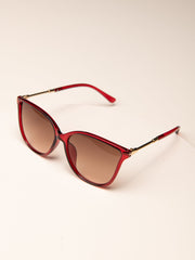 Metal Leg Round Frame Coating Sunglasses Sai Feel