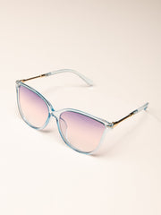 Metal Leg Round Frame Coating Sunglasses Sai Feel