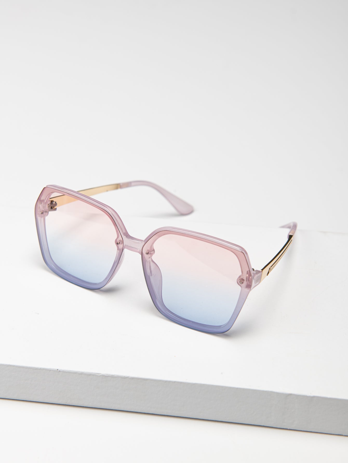 Metal Leg Square Frame Coating Sunglasses Sai Feel