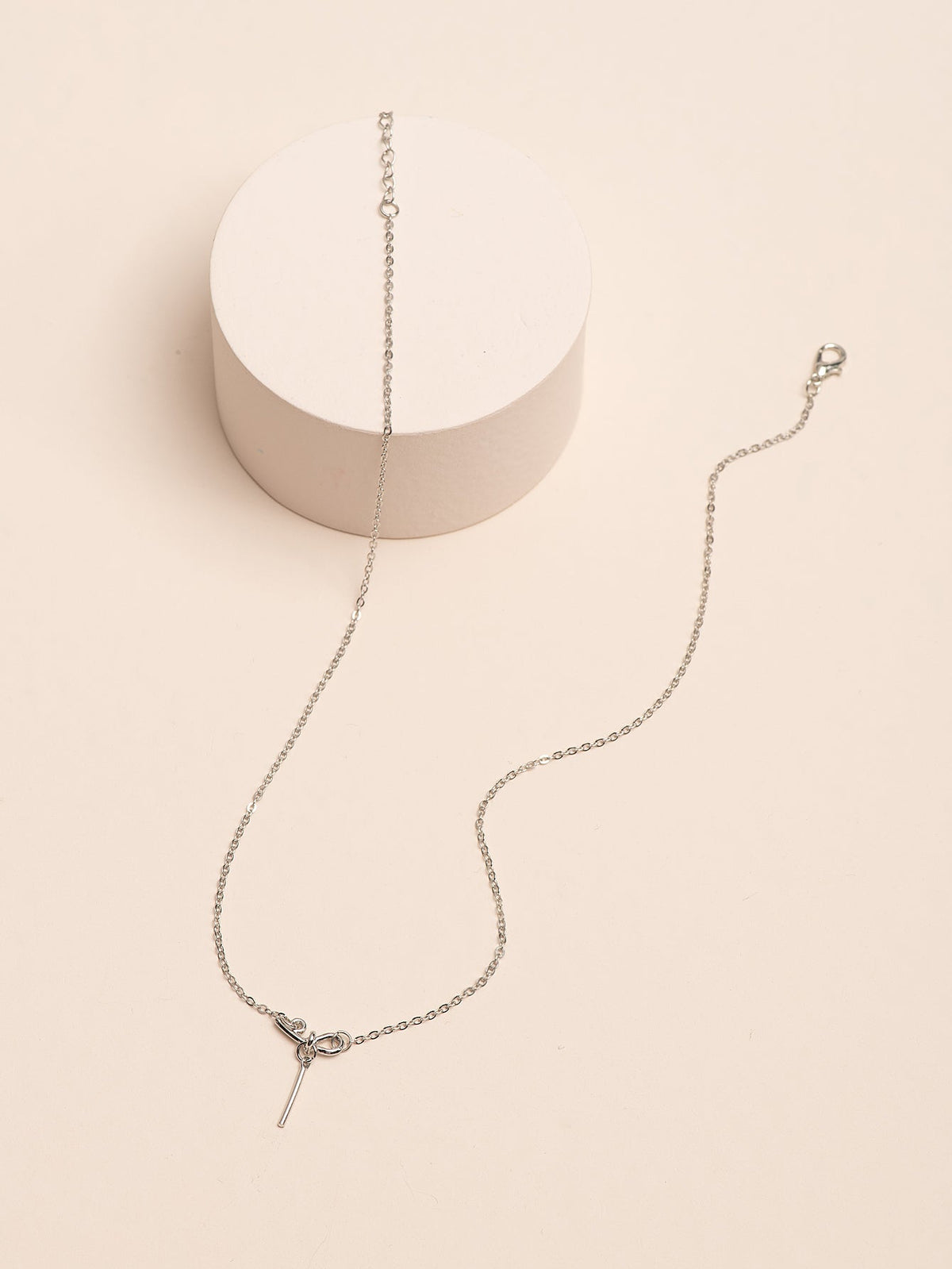 Metal Needle Pendant Necklace Sai Feel