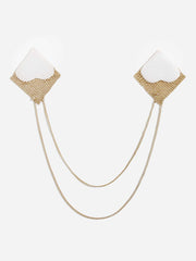 Metal aluminum mesh chain nipple cover Sai Feel