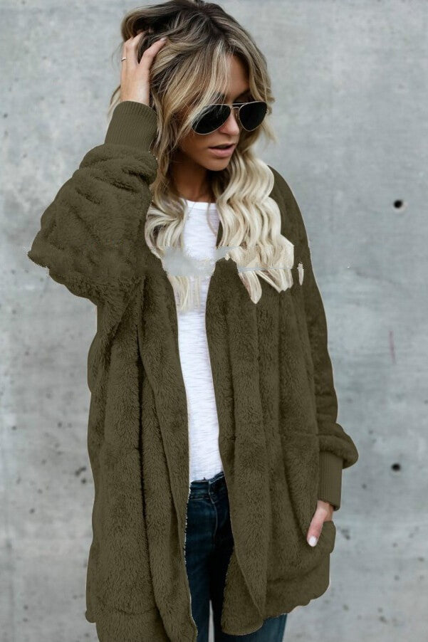 Mid-Length Double-Sided Anti-Fur Coat Sai Feel