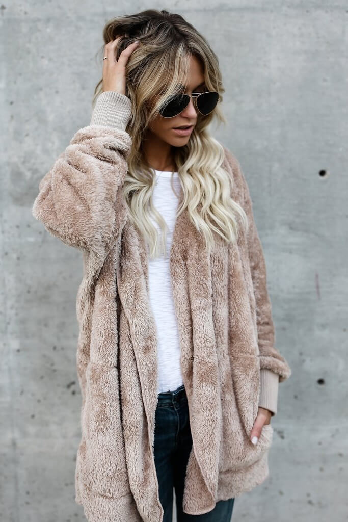 Mid-Length Double-Sided Anti-Fur Coat Sai Feel