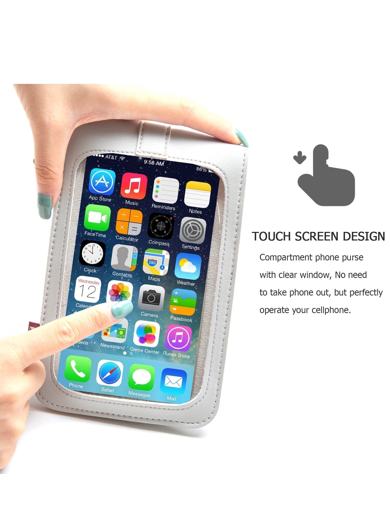 Mini crossbody touch screen cellphone bags sling bag Sai Feel