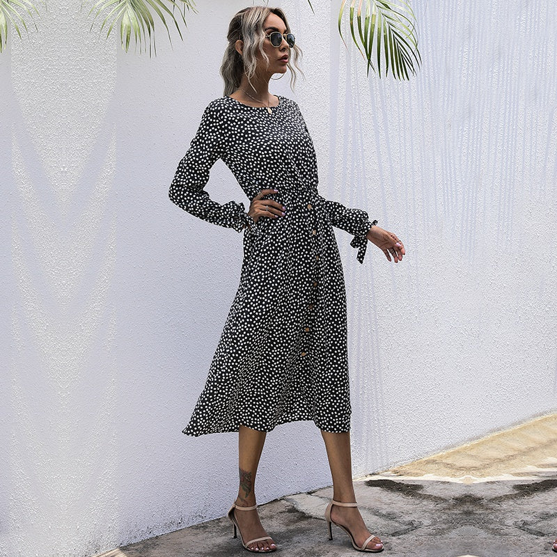 Modest lightweight button-up dress Sai Feel