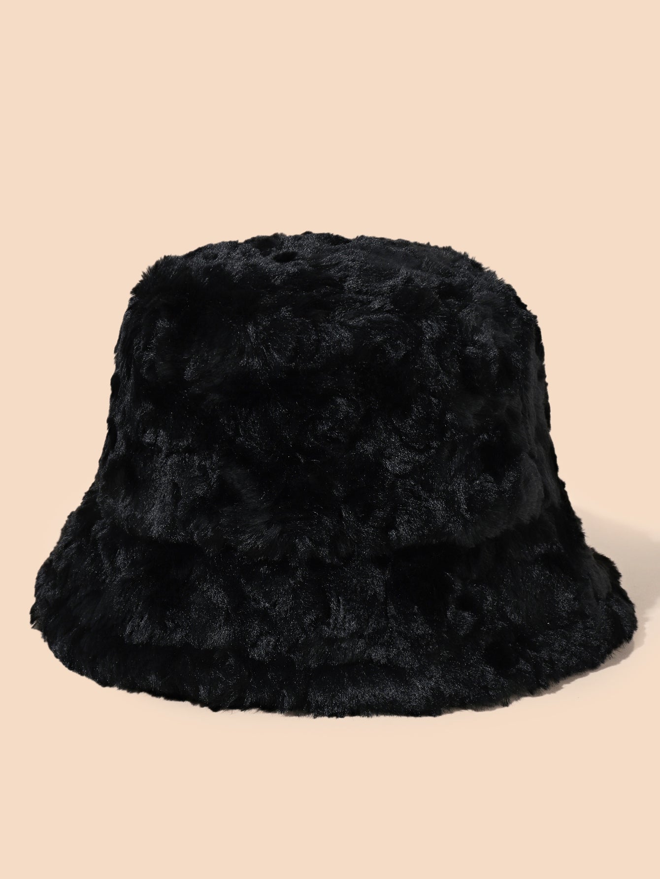 Monochrome faux lamb wool warm hat Sai Feel