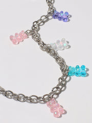Multicolor Bear Charm Necklace Sai Feel