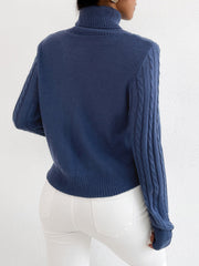 Navy turtleneck sweater Sai Feel