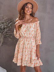 Off Shoulder Floral Dress Sai Feel