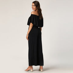 Off-shoulder Ruffle Jumpsuit Sai Feel