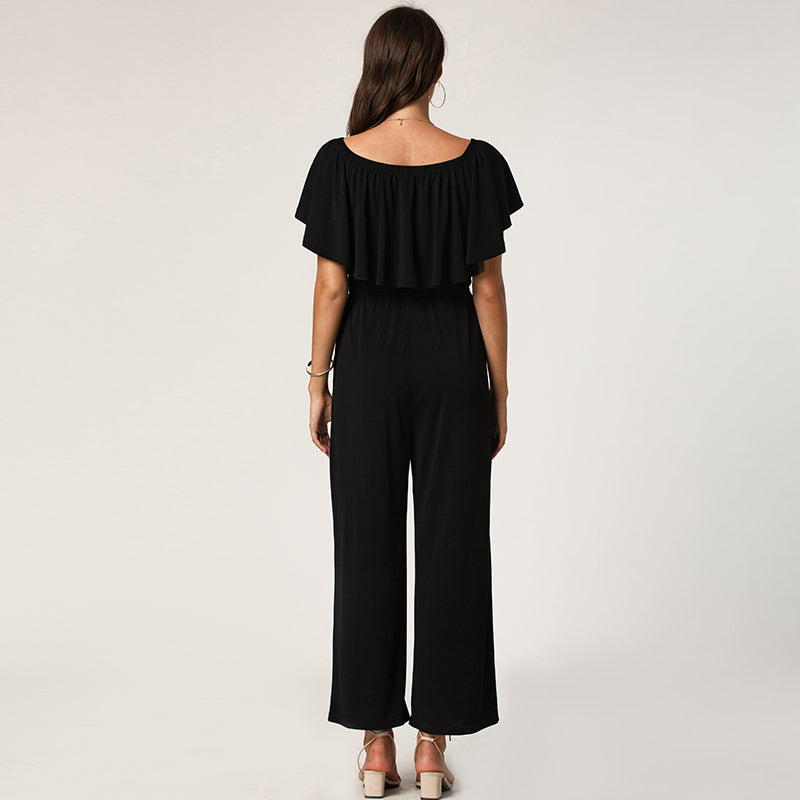 Off-shoulder Ruffle Jumpsuit Sai Feel