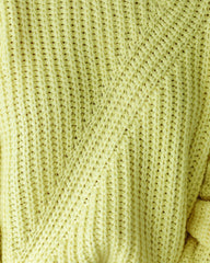 On Chill Tonight Knit Sweater - Neon Yellow Sai Feel