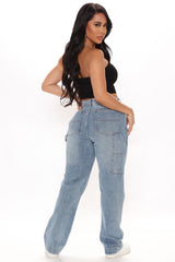 On Deck Carpenter Skater Jeans - Light Blue Wash Sai Feel