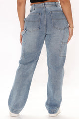 On Deck Carpenter Skater Jeans - Light Blue Wash Sai Feel