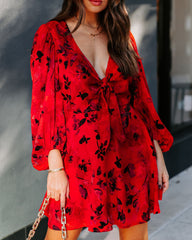 One For Me Floral Tie Front Dress Sai Feel