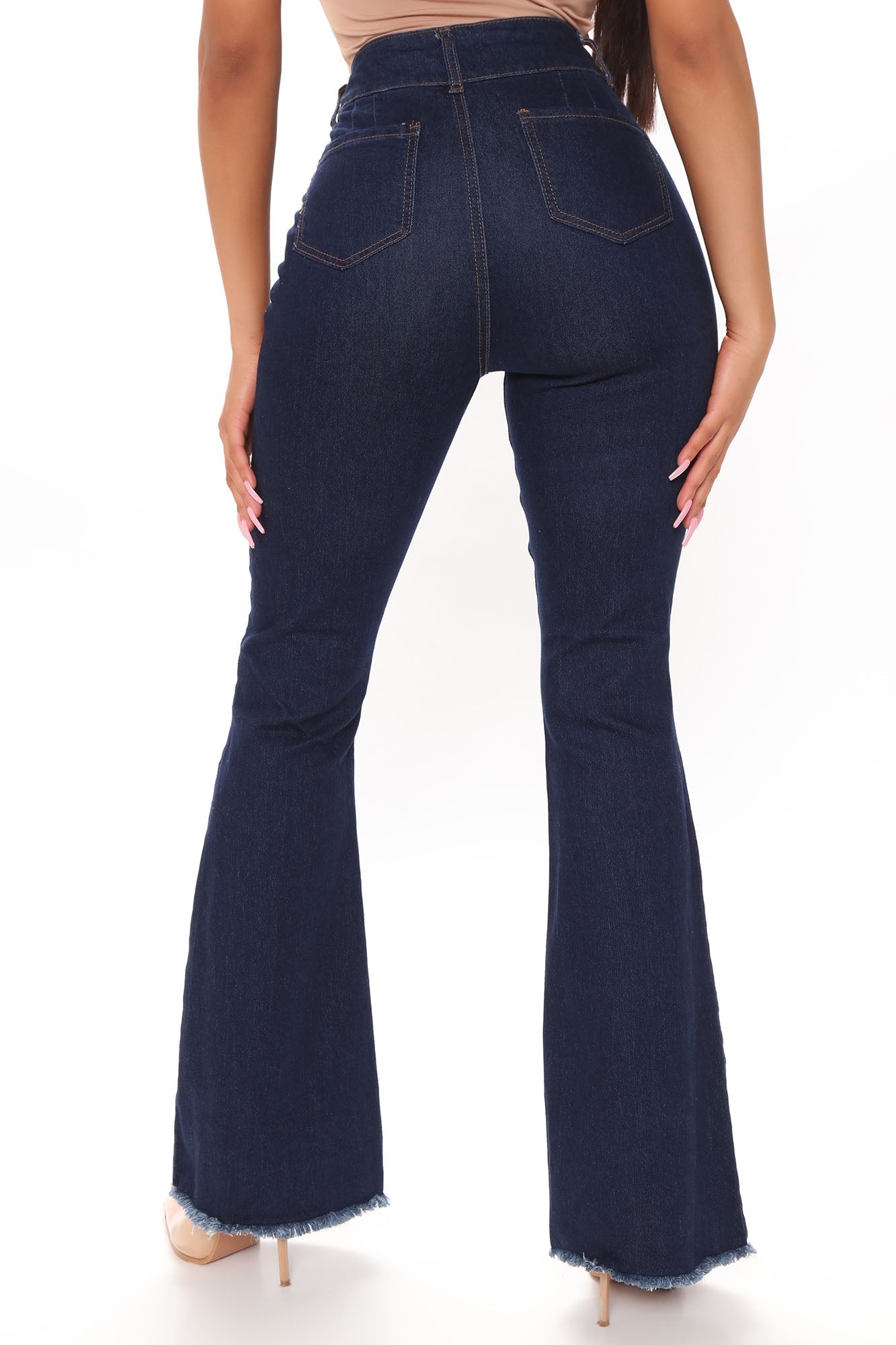 Only Good Days Flare Jeans - Dark Wash Sai Feel