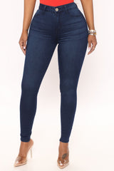 Oooh Girl High Rise Ankle Jeans - Dark Denim Sai Feel