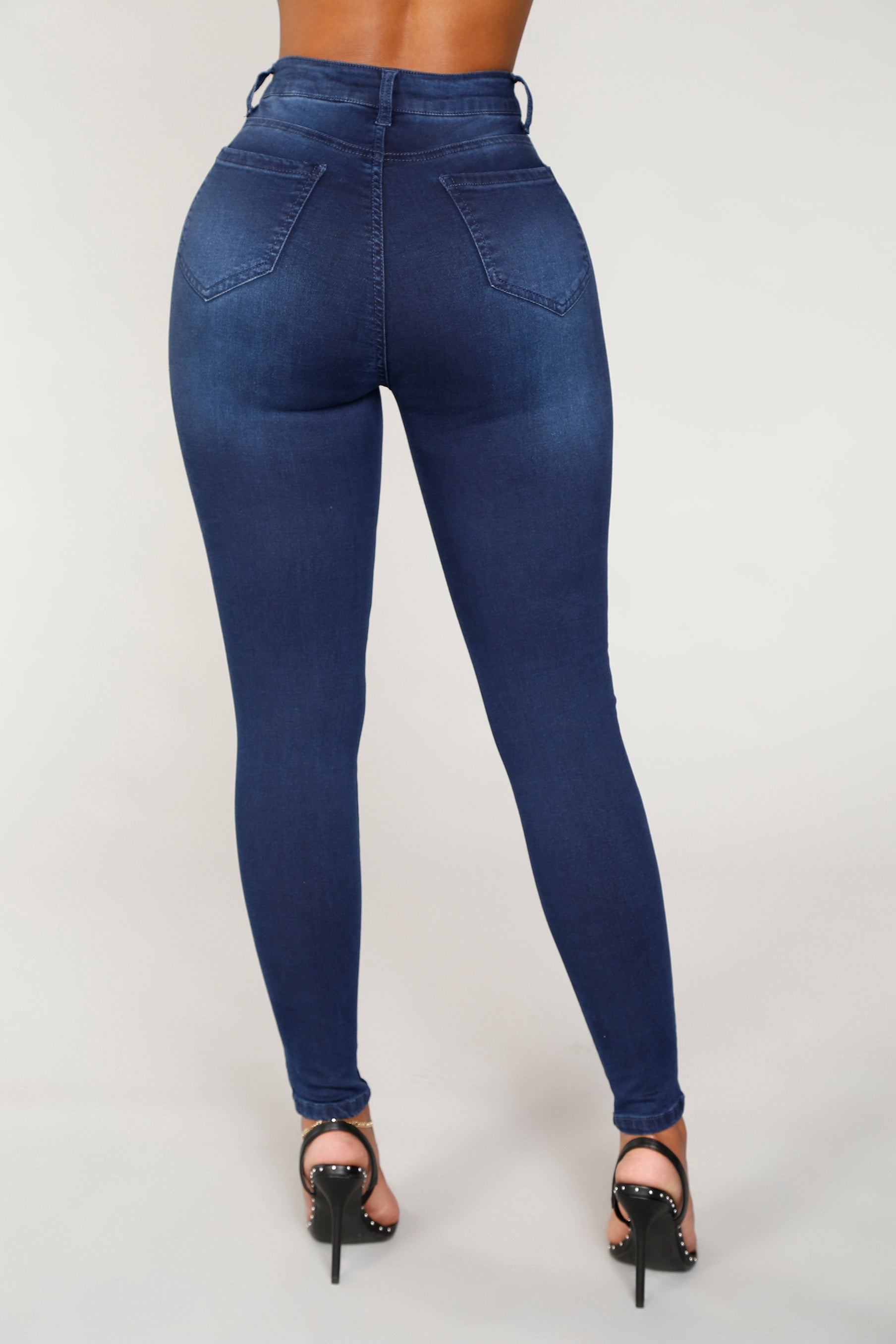 Oooh Girl High Rise Ankle Jeans - Dark Denim Sai Feel