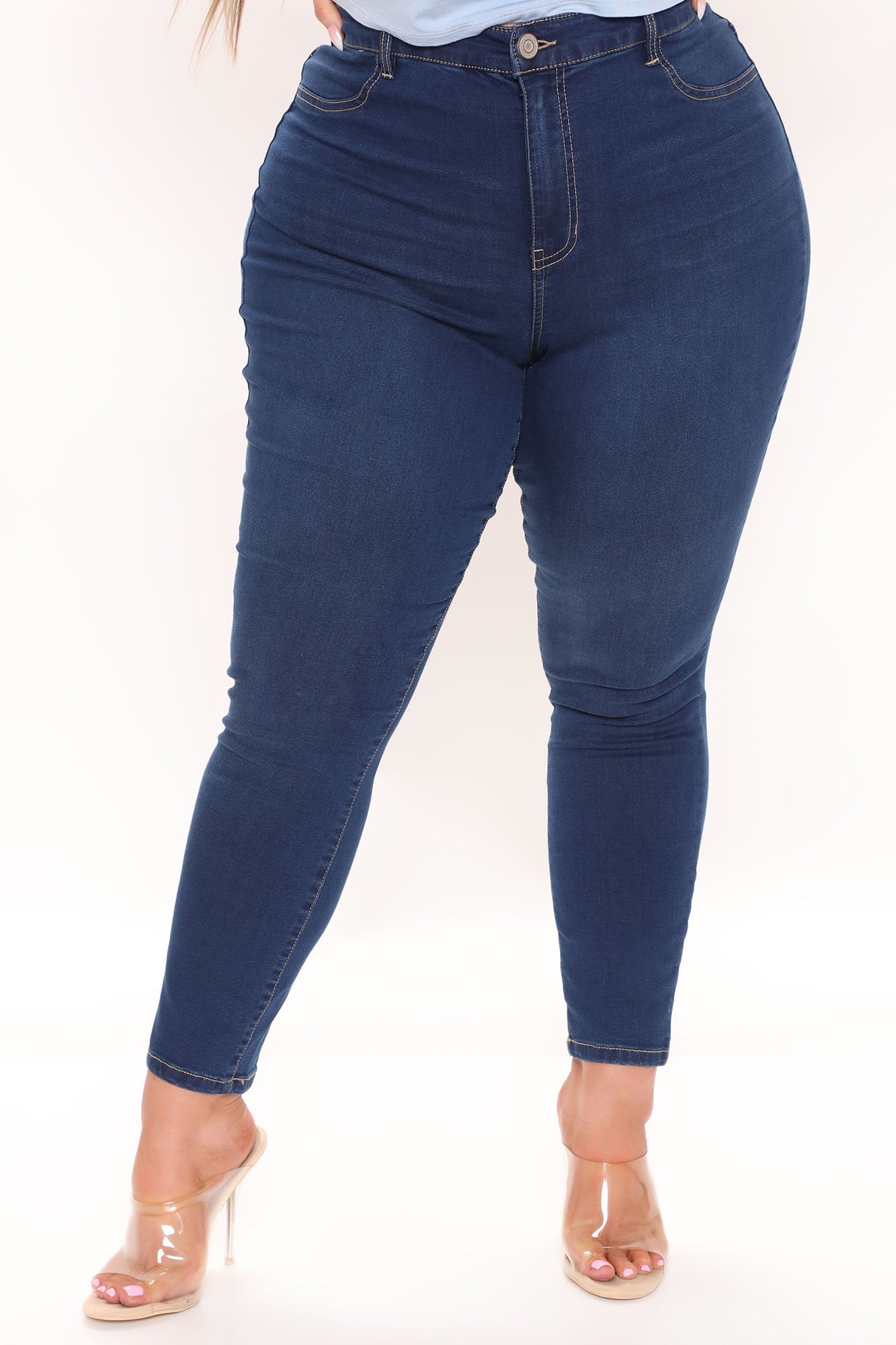 Oooh Girl High Rise Ankle Jeans - Rinse Sai Feel