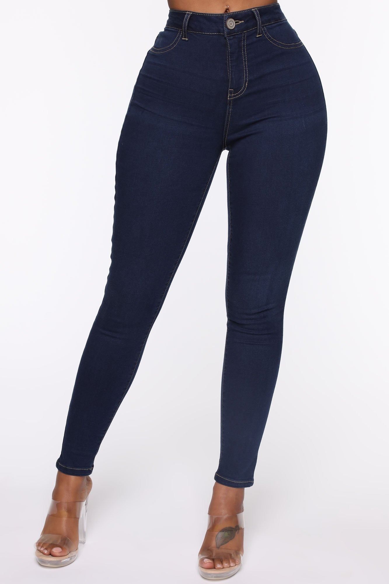 Oooh Girl High Rise Ankle Jeans - Rinse Sai Feel