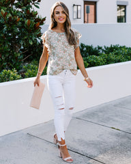 Ophelia Floral Flutter Blouse Sai Feel