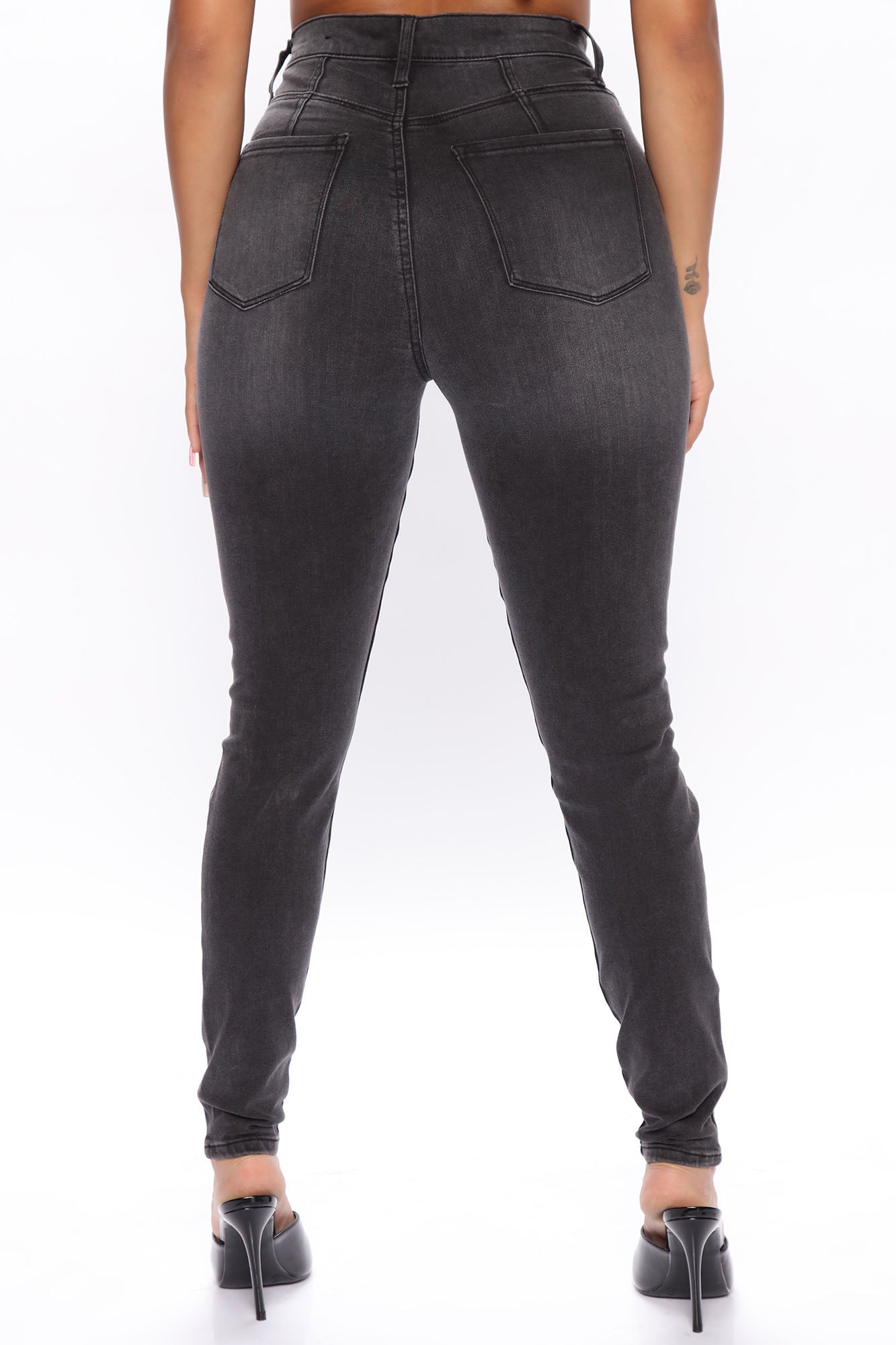 Our Favorite High Rise Skinny Jeans - Grey Sai Feel