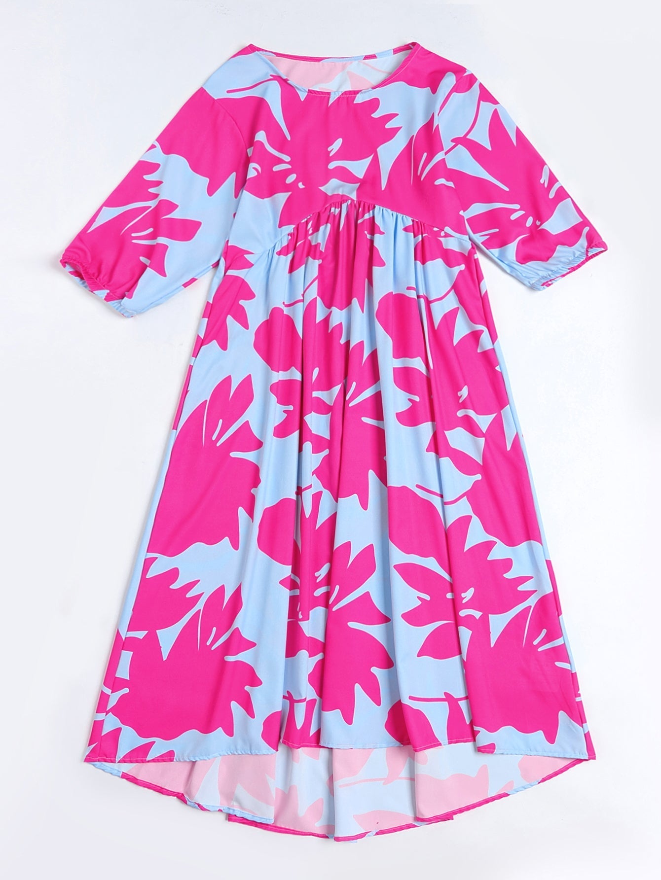 Oversized Allover Print High Waist Dress Beach Dress Sai Feel