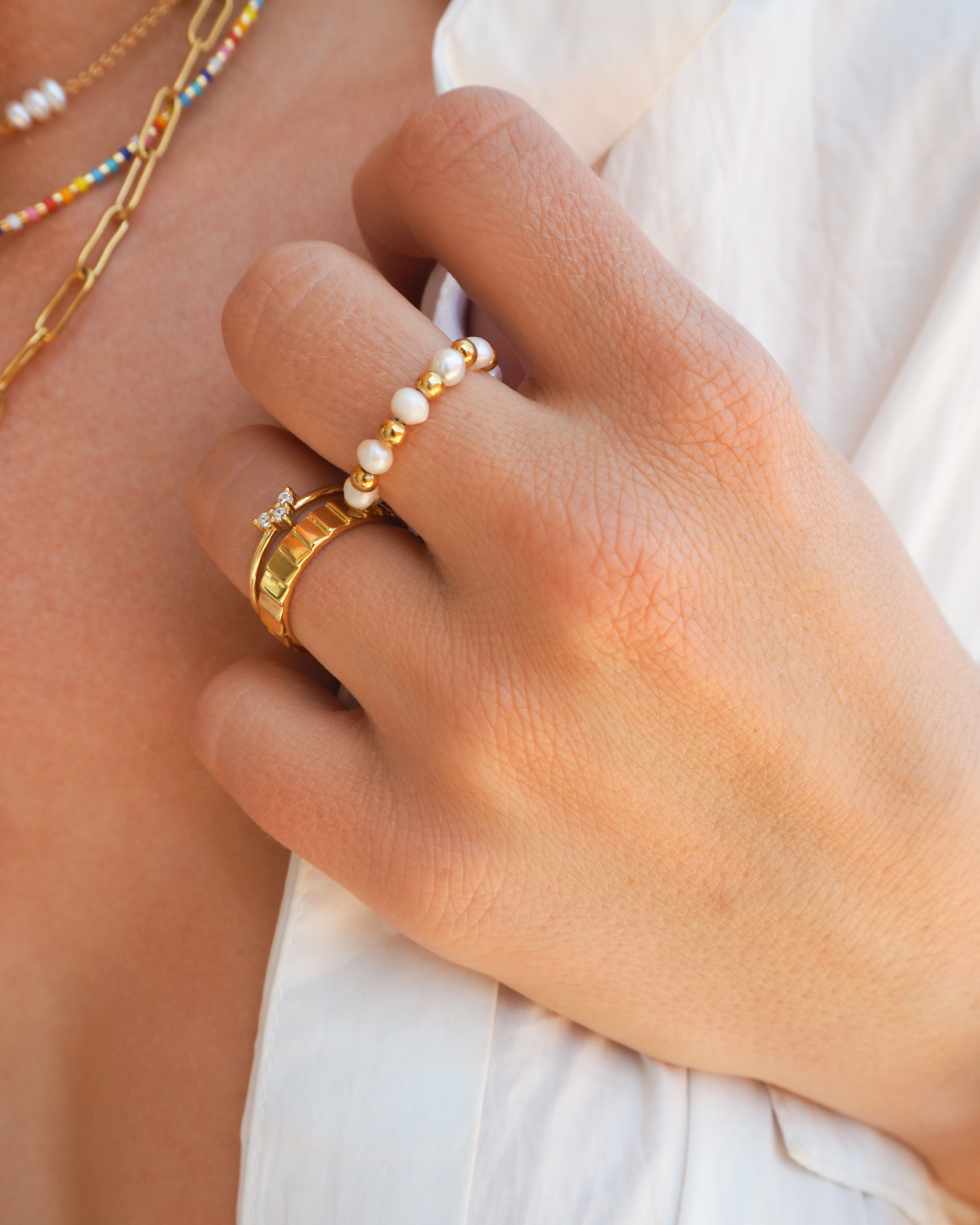 Pearl Gold Ring