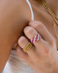 Beaded Ring Gold