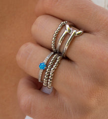 Blue Opal Ring