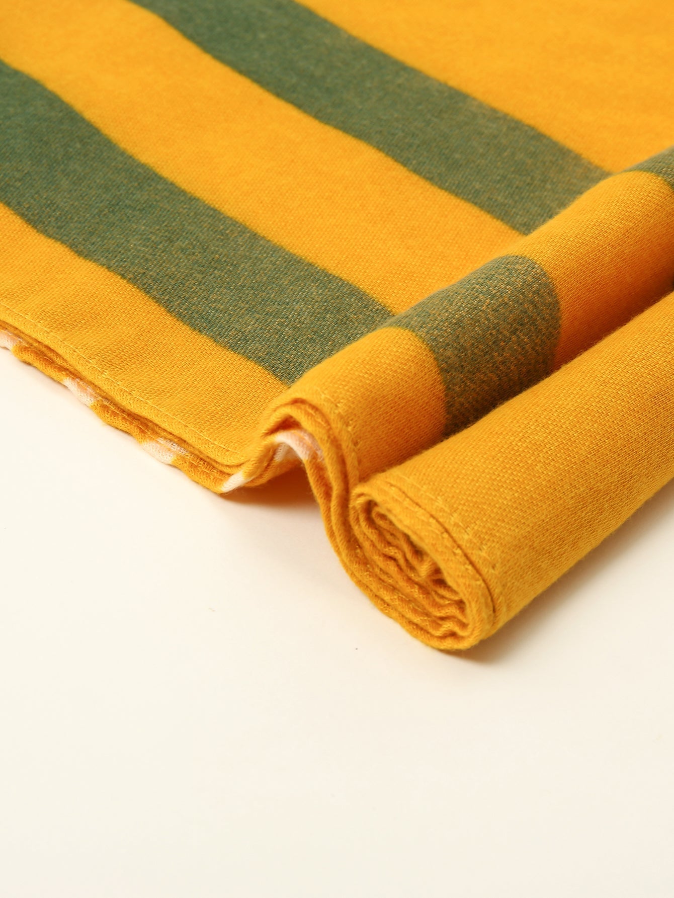 Patchwork stripe printed satin scarf Sai Feel