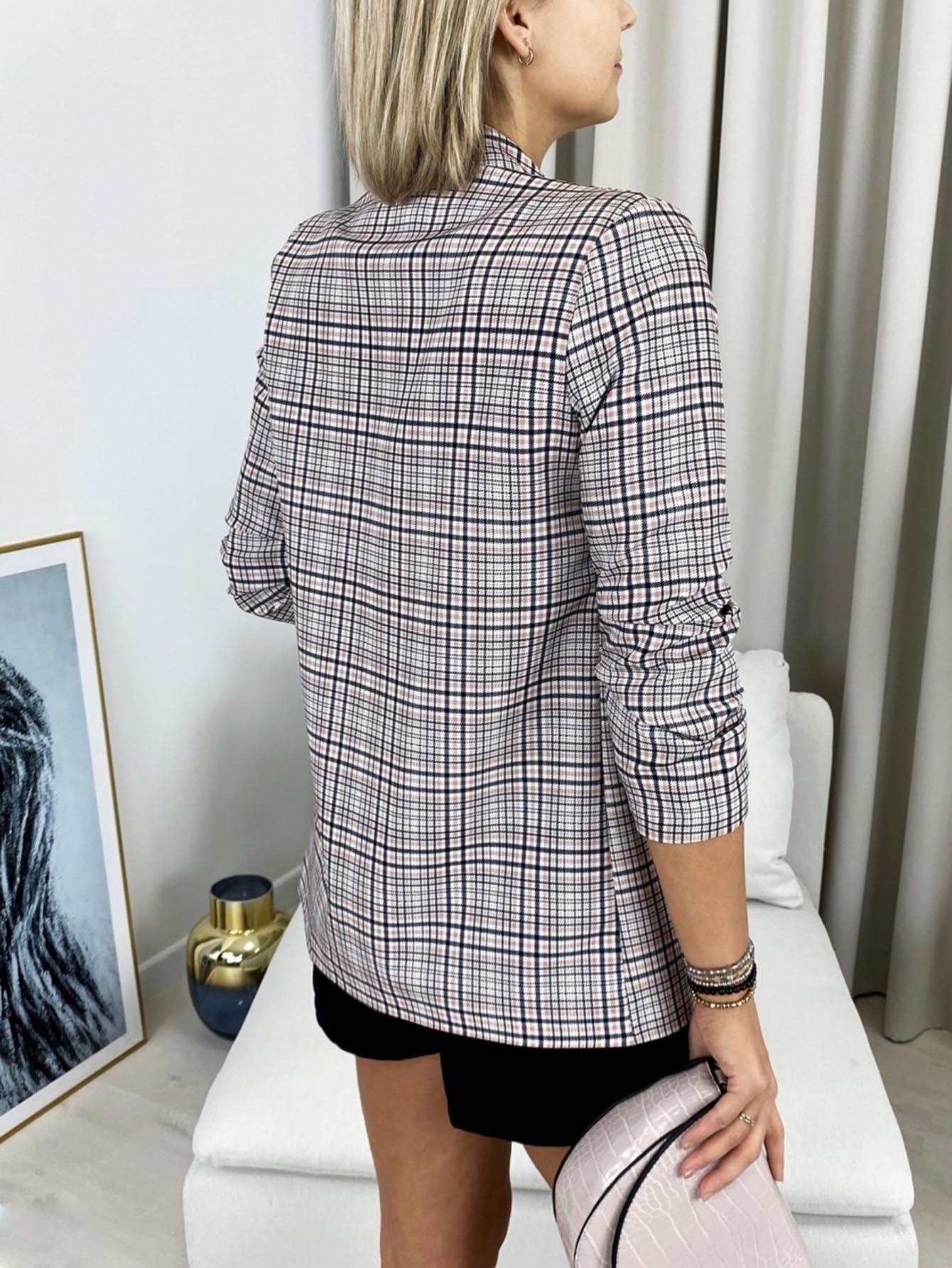 Plaid Blazer Sai Feel