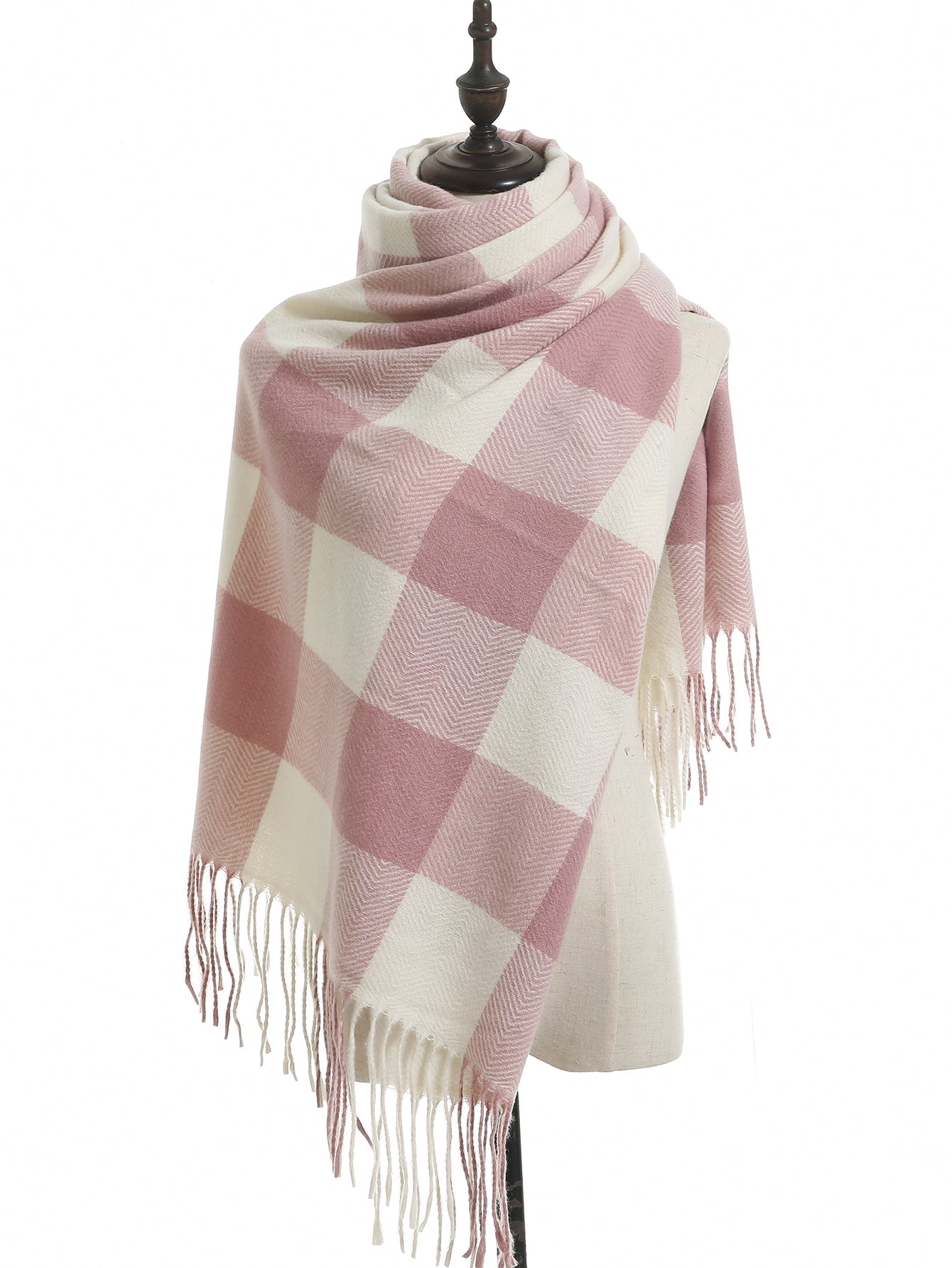 Plaid Pattern Scarf Sai Feel