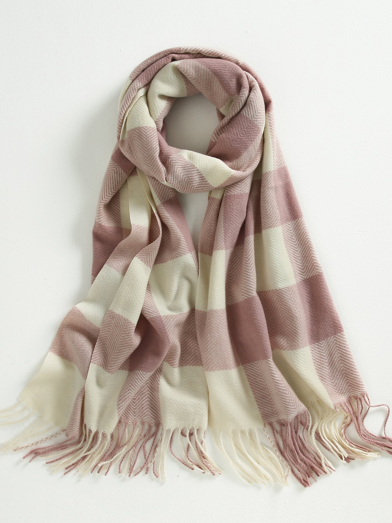 Plaid Pattern Scarf Sai Feel