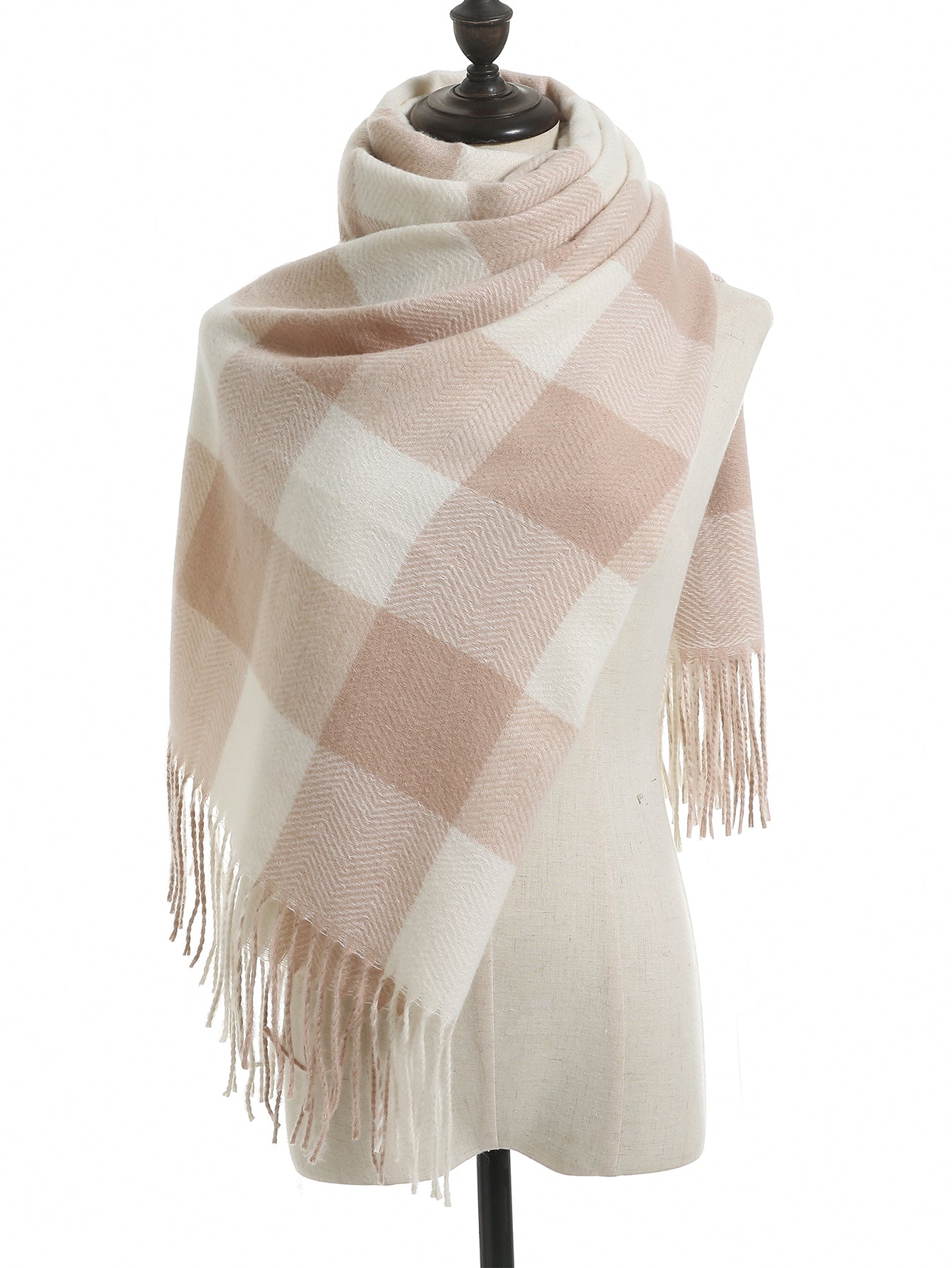 Plaid Pattern Scarf Sai Feel