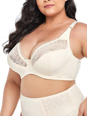 Plus Contrast Lace Underwire Bra Sai Feel