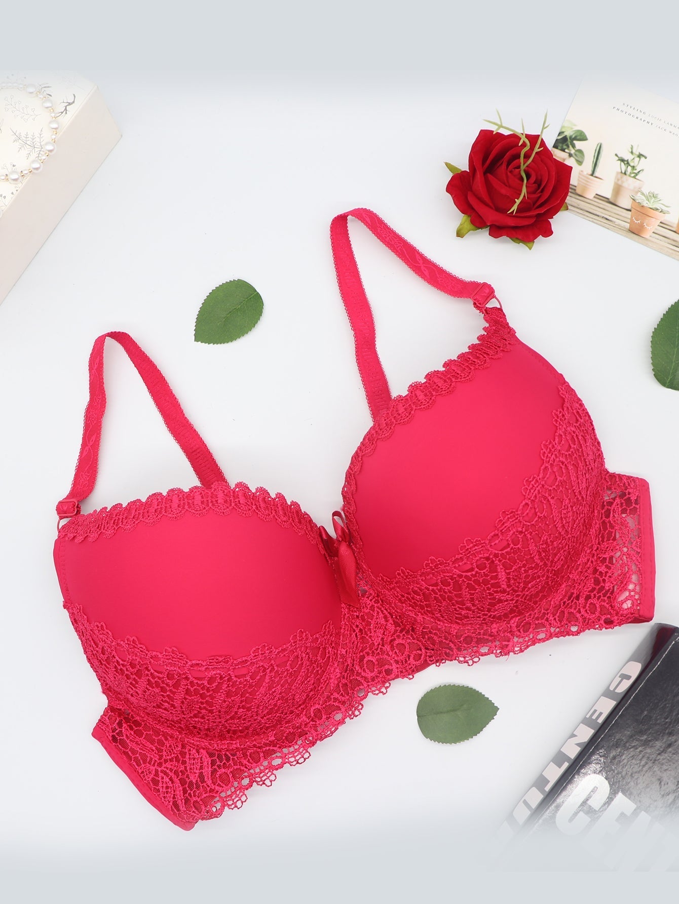 Plus Floral Lace Underwire Bra Sai Feel