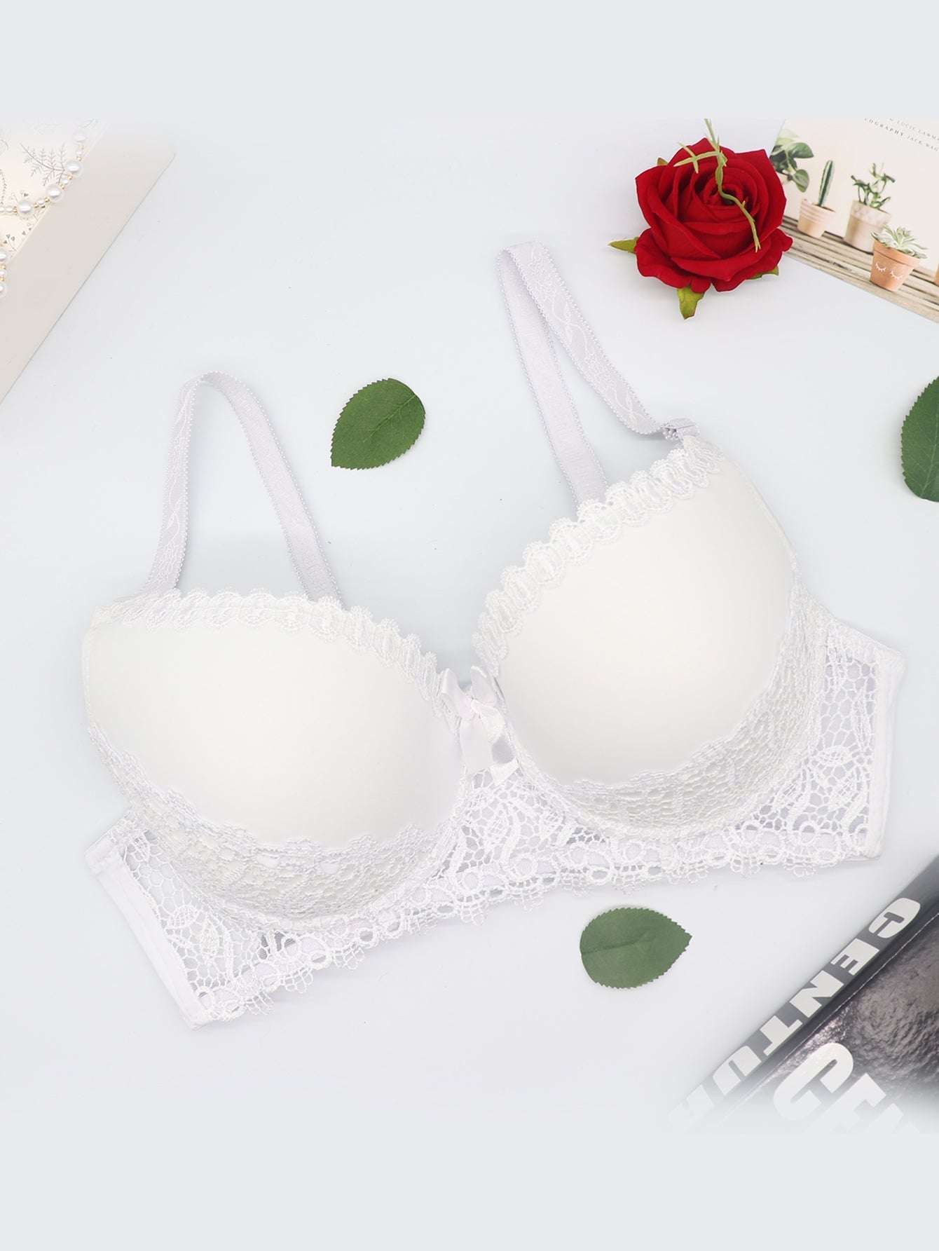 Plus Floral Lace Underwire Bra Sai Feel