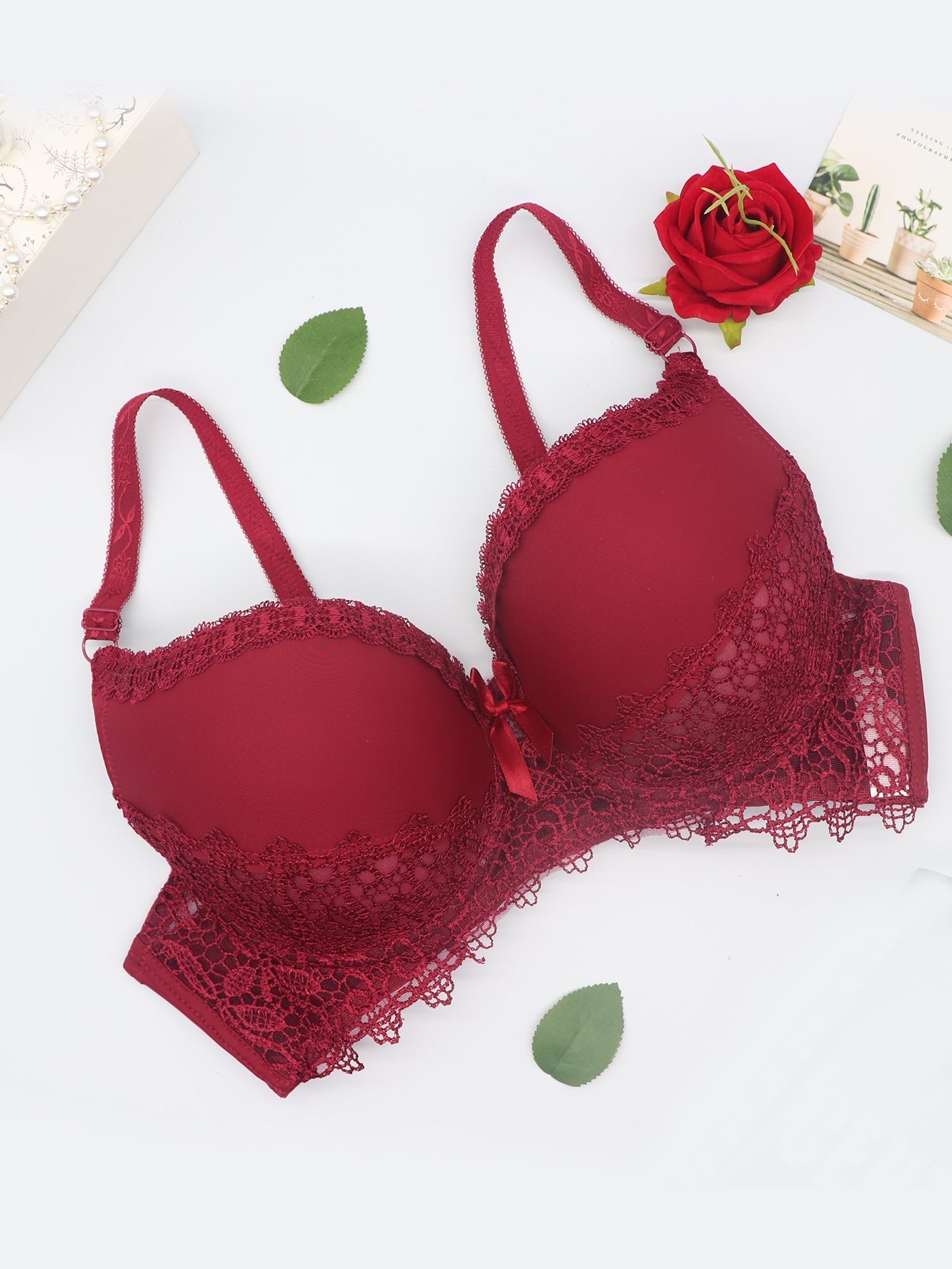 Plus Floral Lace Underwire Bra Sai Feel