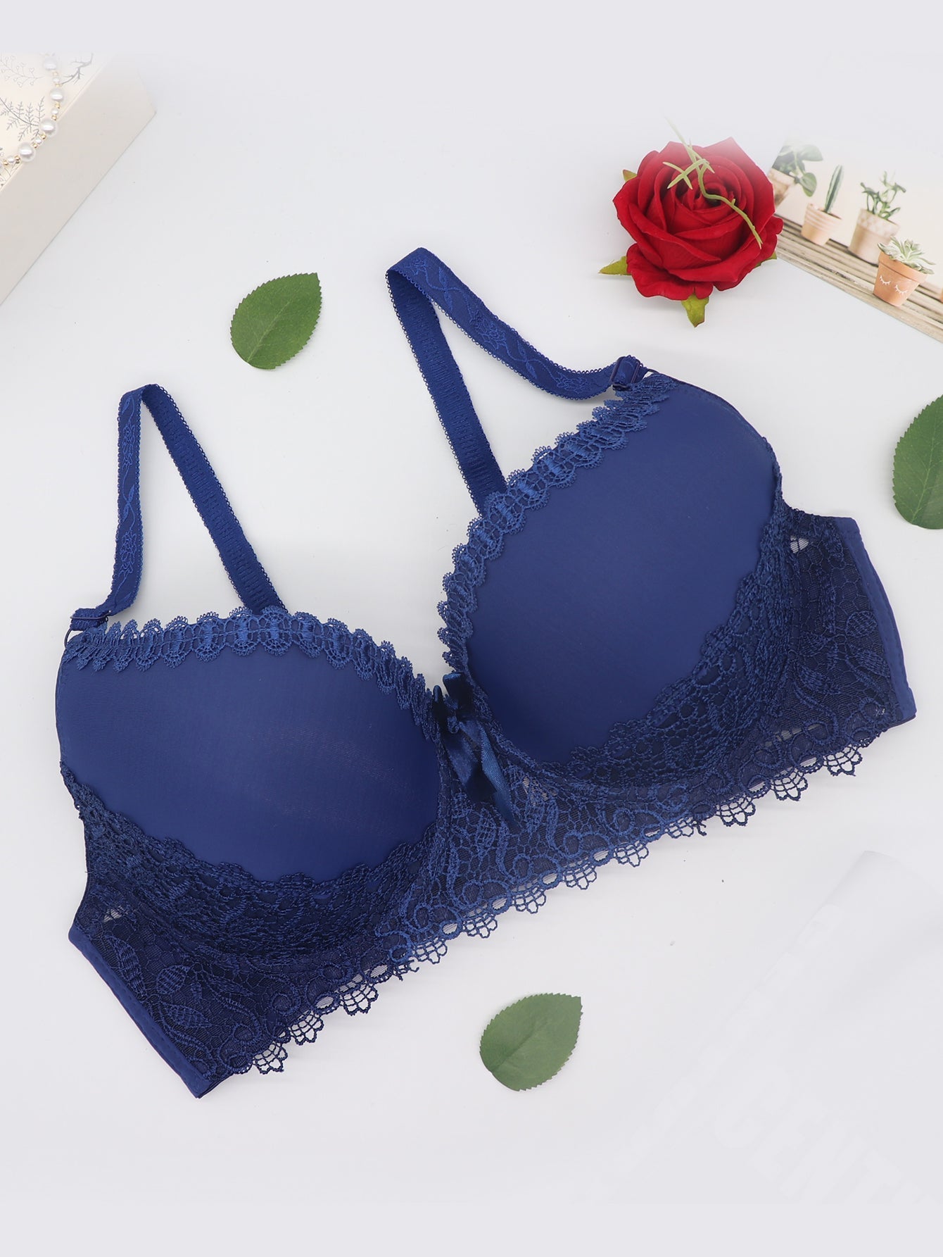 Plus Floral Lace Underwire Bra Sai Feel