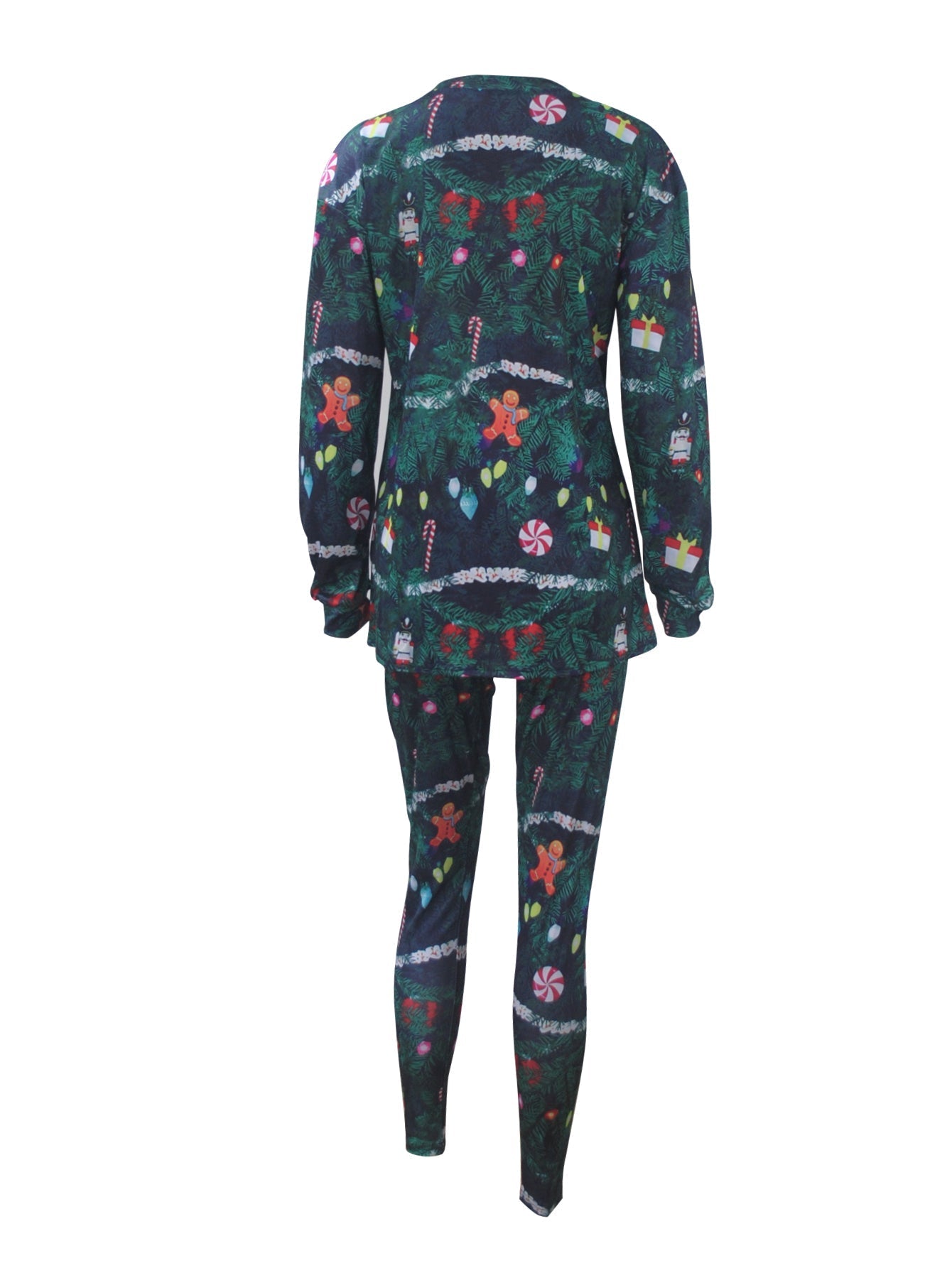 Plus Size Christmas Sweater &Pants Set Sai Feel