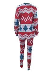 Plus Size Christmas Sweater &Pants Set Sai Feel