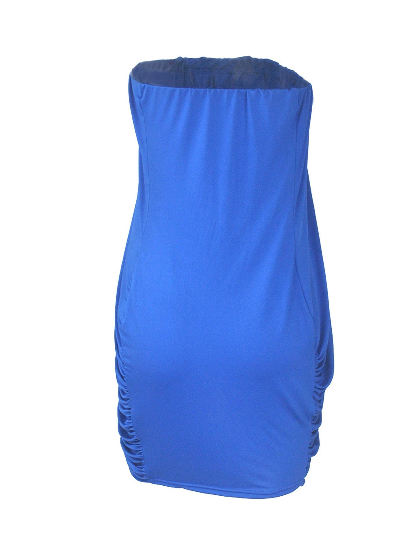 Plus Size Solid Bodycon Tube Dress Sai Feel