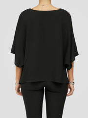 Plus Size V Neck Blouse Without Belt Sai Feel