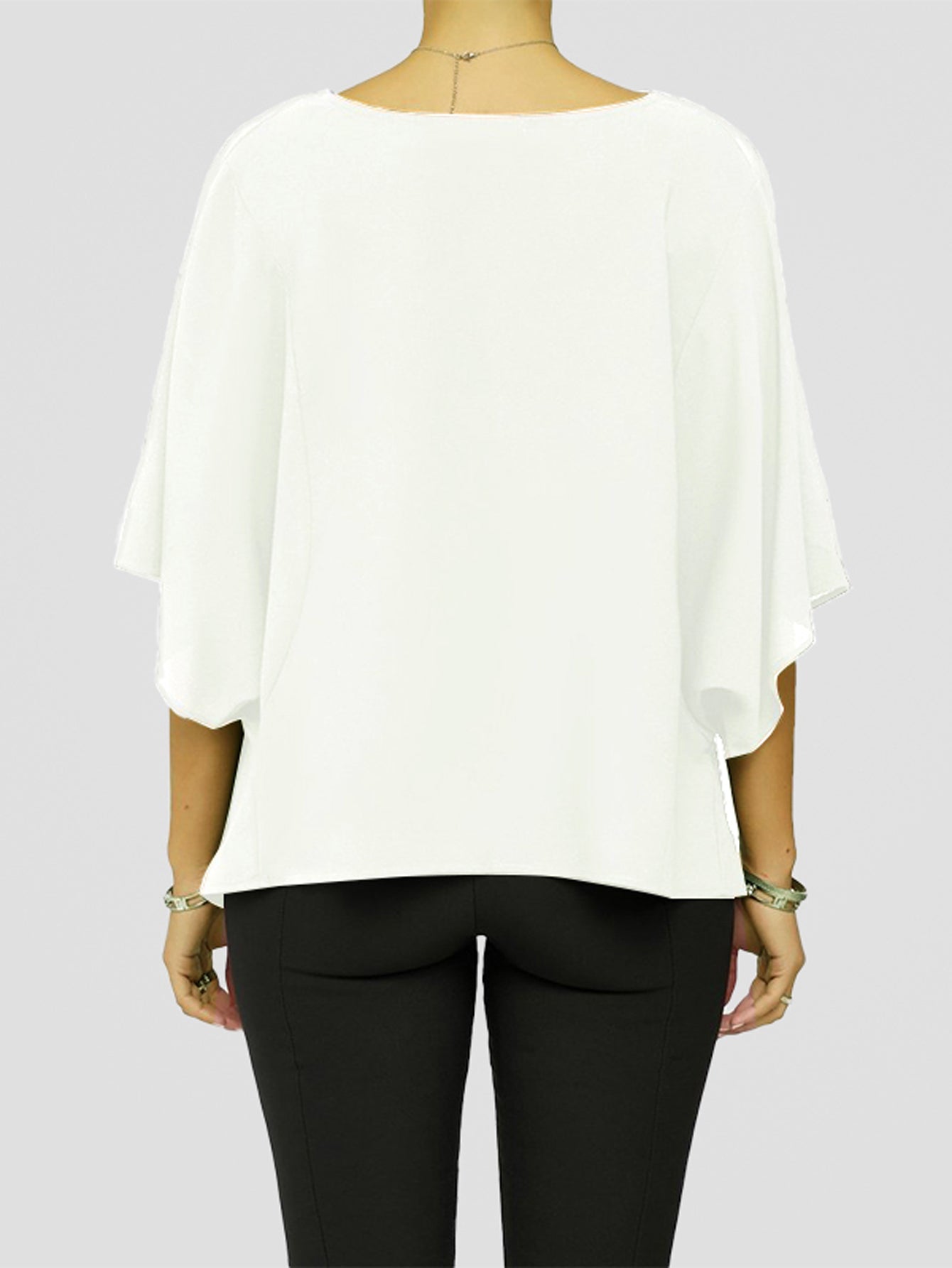 Plus Size V Neck Blouse Without Belt Sai Feel