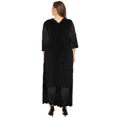 Plus size women's lace midsleeved long beach dress Sai Feel