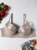 Popular Lightly Lined for Women Sexy Bow Decoration Gather Underwire Three-Row Mouth Non-Slip Bras Sai Feel