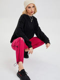 Pure cotton round neck urban casual street sweater Sai Feel